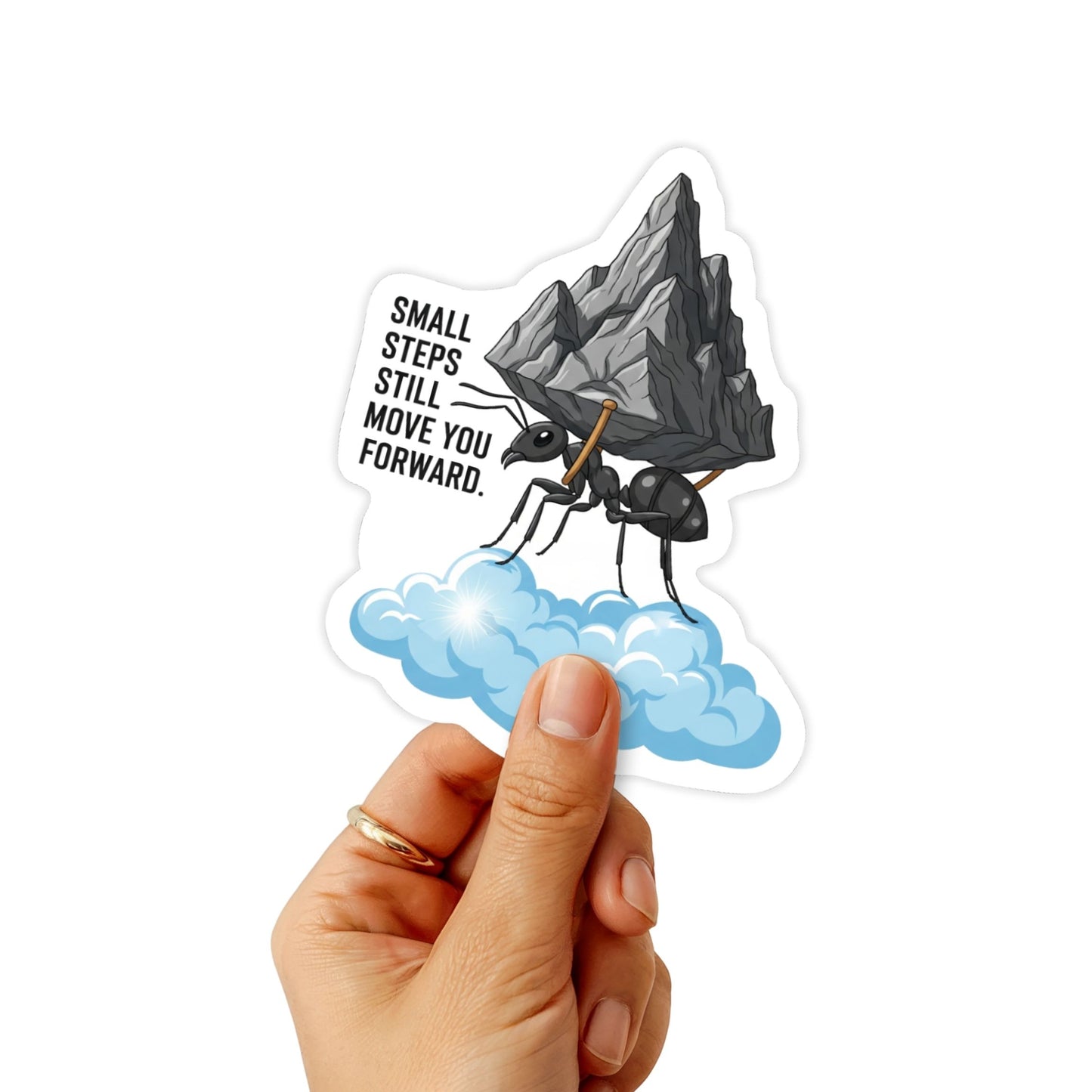 Mental Health Sticker - Small Steps Still Move You Forward Vinyl Decal