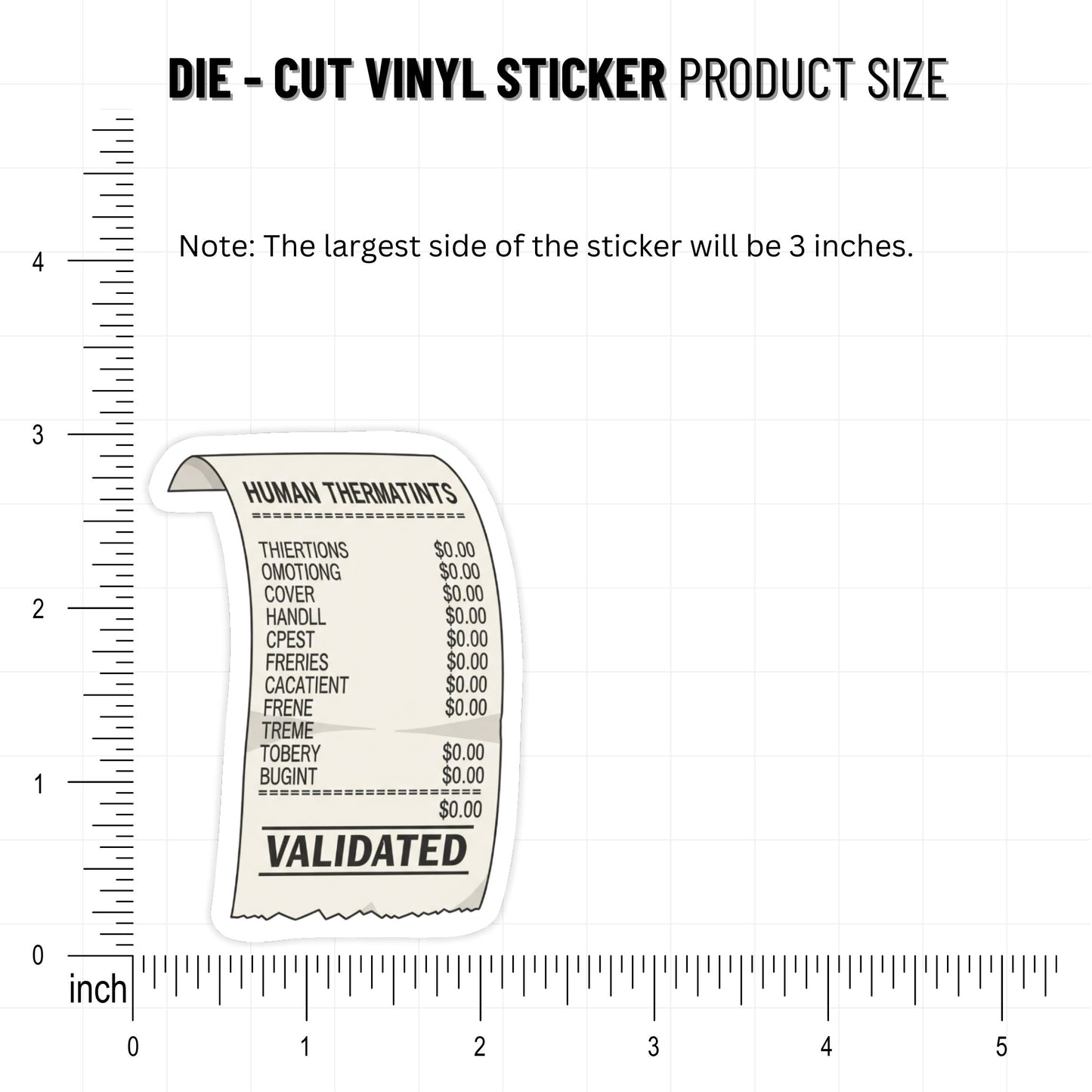 Mental Health Sticker - Retro Receipt Feelings Make Sense Decal