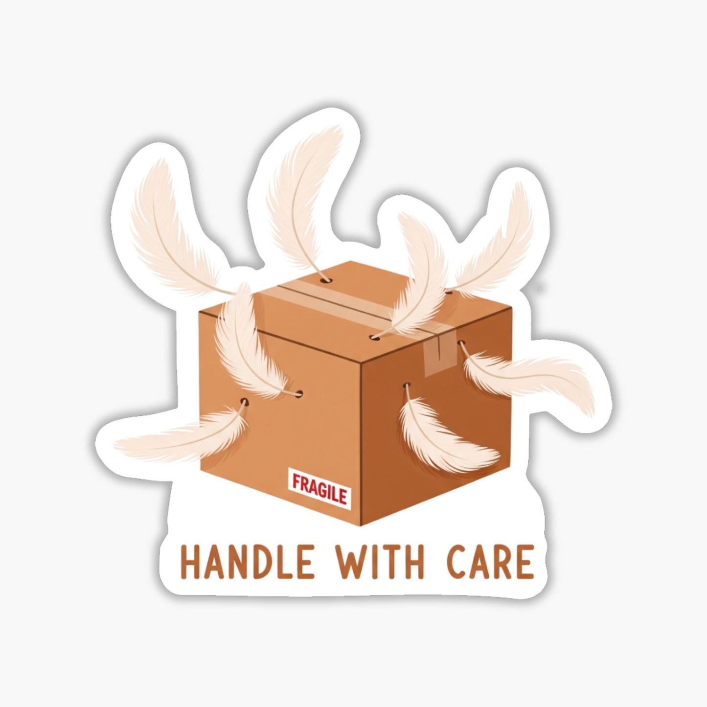 Today I Choose Gentle Self-Care Sticker - Handle With Care Decal