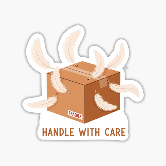 Today I Choose Gentle Self-Care Sticker - Handle With Care Decal