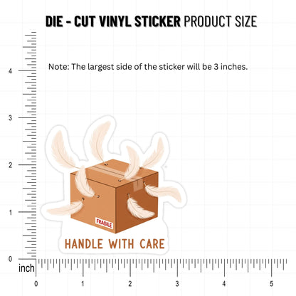 Today I Choose Gentle Self-Care Sticker - Handle With Care Decal