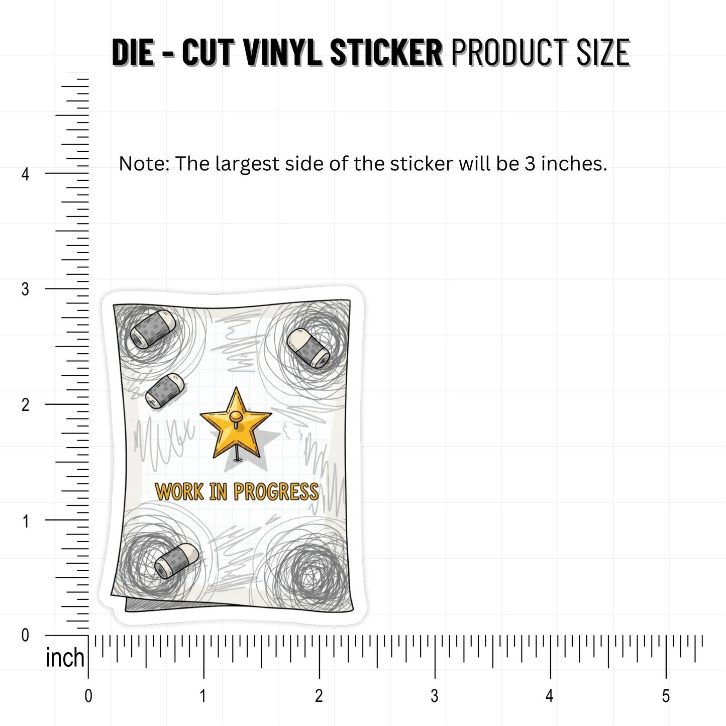 Practicing Not Perfecting Growth Mindset Sticker - Doodle Style