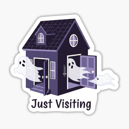 Mental Health Awareness Sticker - Feelings Are Visitors Ghost
