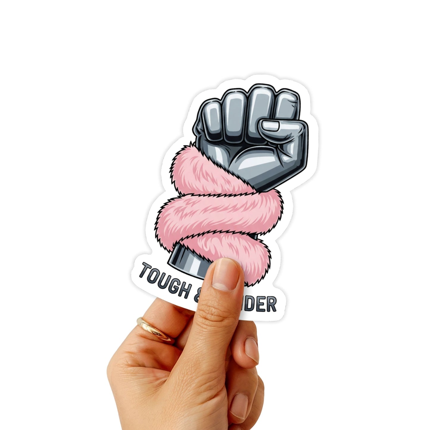 Tough and Tender Mental Health Sticker - Edgy Soft Matte Decal