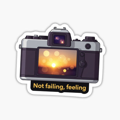 Mental Health Sticker - Not Failing Just Feeling - Matte Vinyl