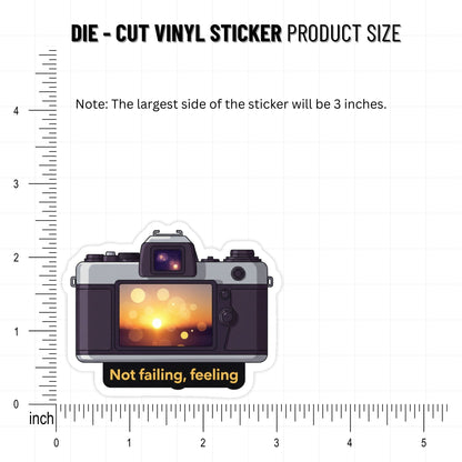 Mental Health Sticker - Not Failing Just Feeling - Matte Vinyl