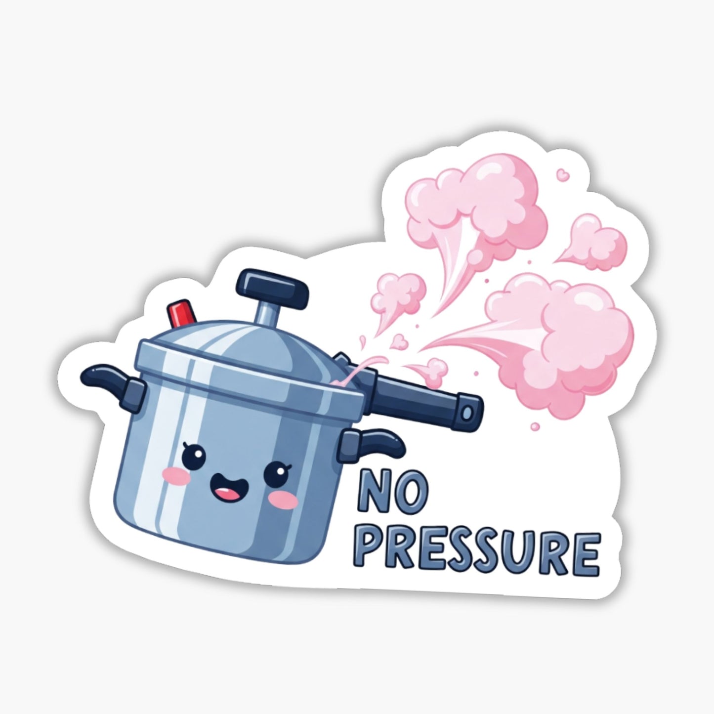Progress Over Pressure Sticker - No Pressure Funny Wellness Decal