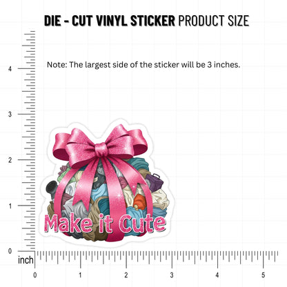 Executive Dysfunction Sticker - Make It Cute Sparkle Grunge