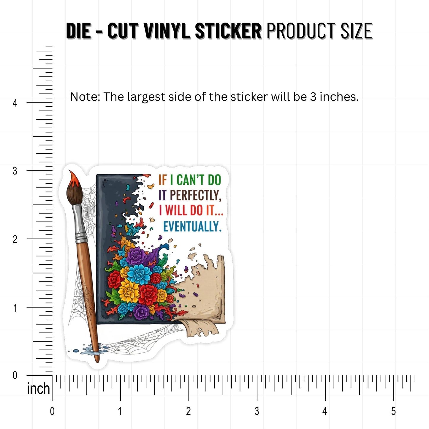 Perfectionist ADHD Sticker - If I Can't Do It Perfectly Vinyl