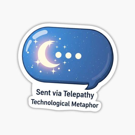 Mentally Replying Neurodivergent ADHD Sticker - Dreamy Blue Decal