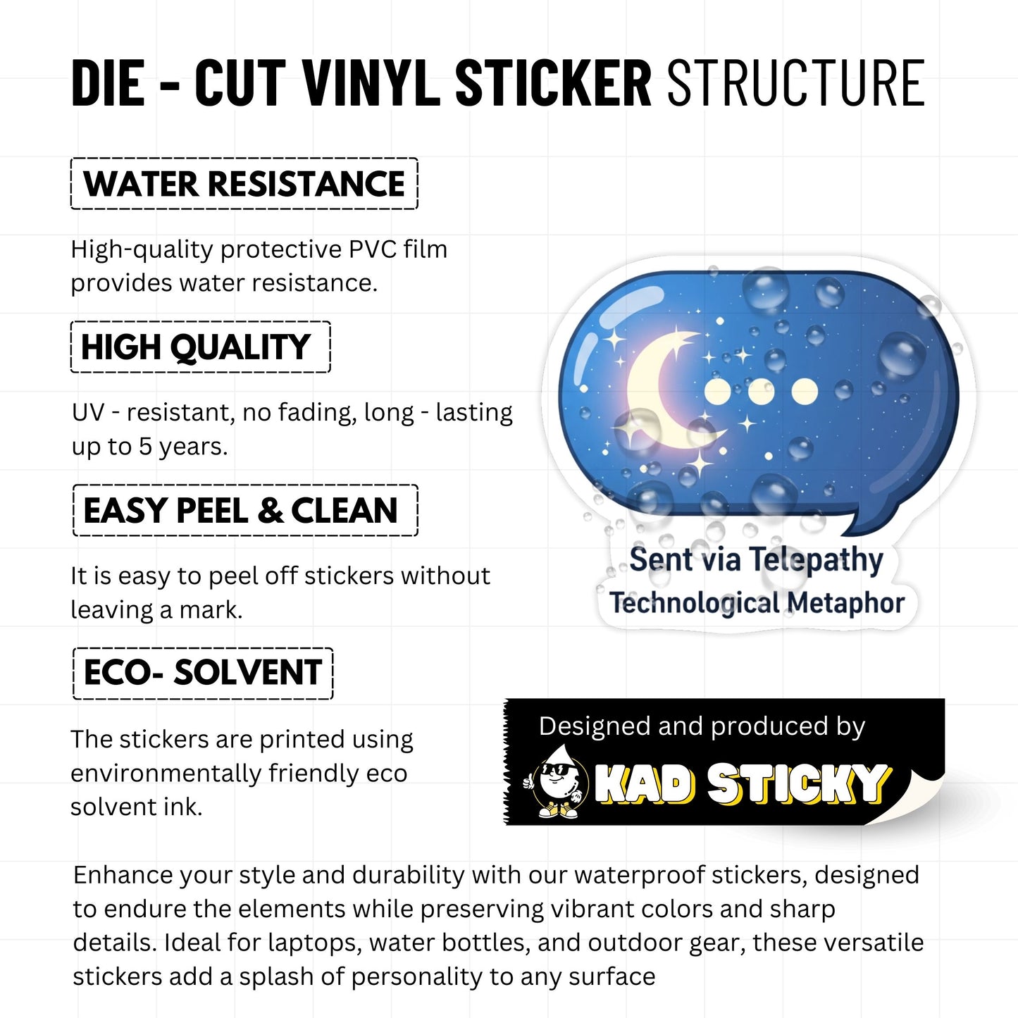 Mentally Replying Neurodivergent ADHD Sticker - Dreamy Blue Decal