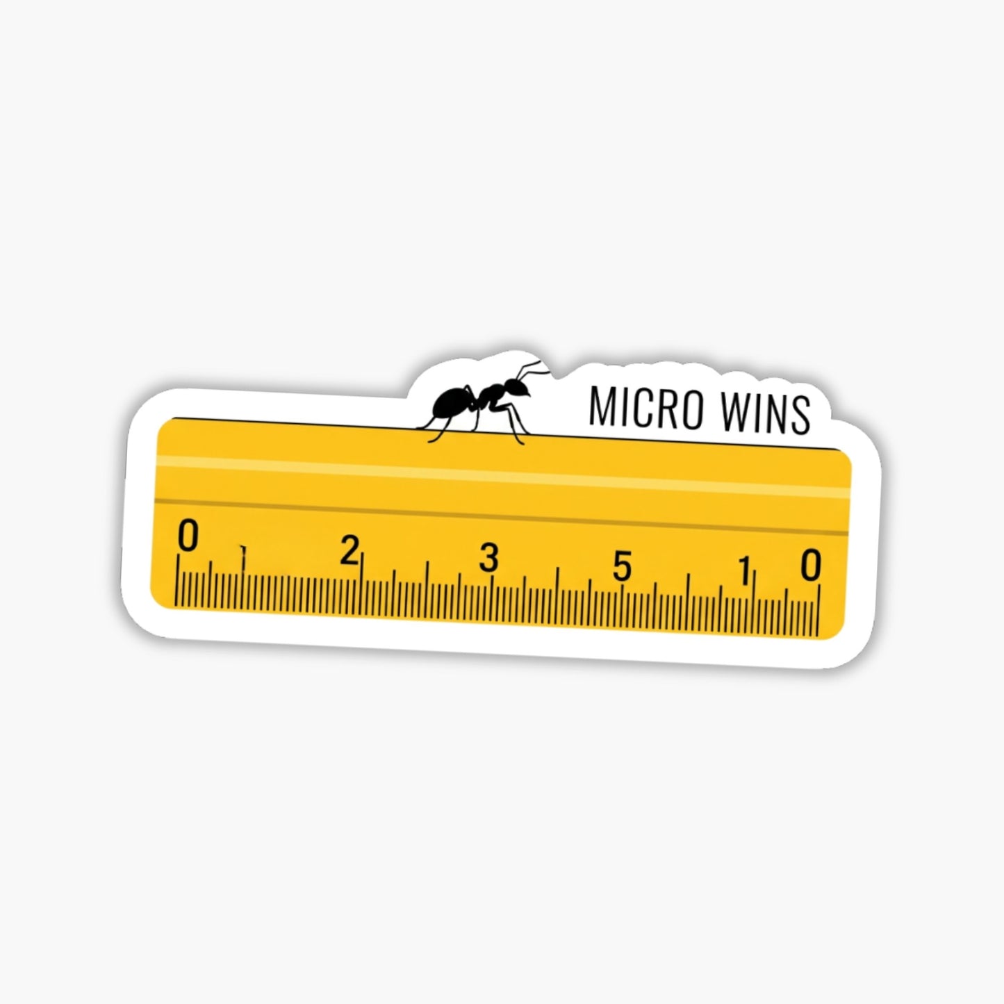 Small Steps Still Count ADHD Mental Health Sticker - Micro Wins Ant