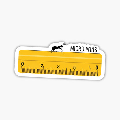 Small Steps Still Count ADHD Mental Health Sticker - Micro Wins Ant