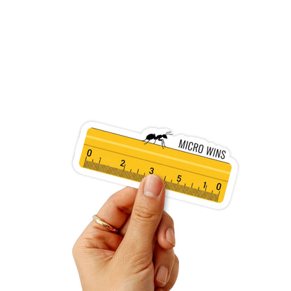 Small Steps Still Count ADHD Mental Health Sticker - Micro Wins Ant