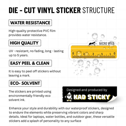 Small Steps Still Count ADHD Mental Health Sticker - Micro Wins Ant