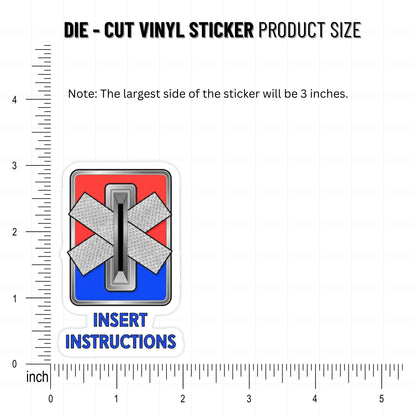 Insert Instructions ADHD Sticker - Retro Arcade Coin Slot Decal