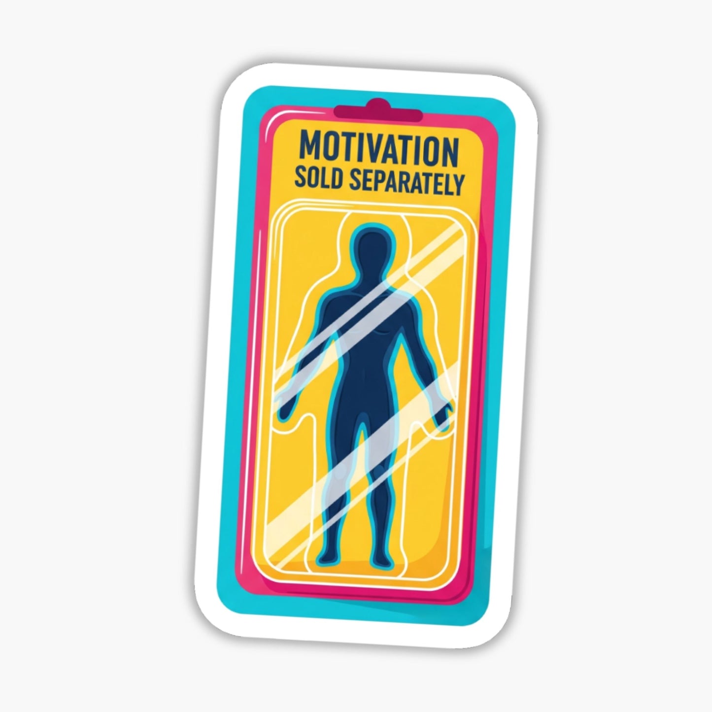 ADHD Motivation Sold Separately Funny Neurodivergent Vinyl Sticker