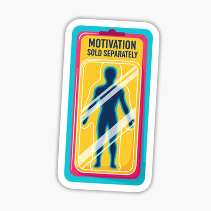 ADHD Motivation Sold Separately Funny Neurodivergent Vinyl Sticker
