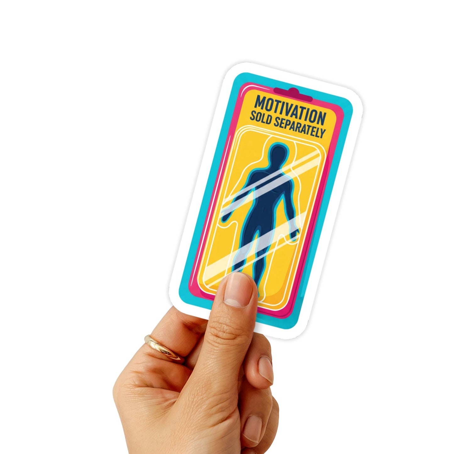 ADHD Motivation Sold Separately Funny Neurodivergent Vinyl Sticker