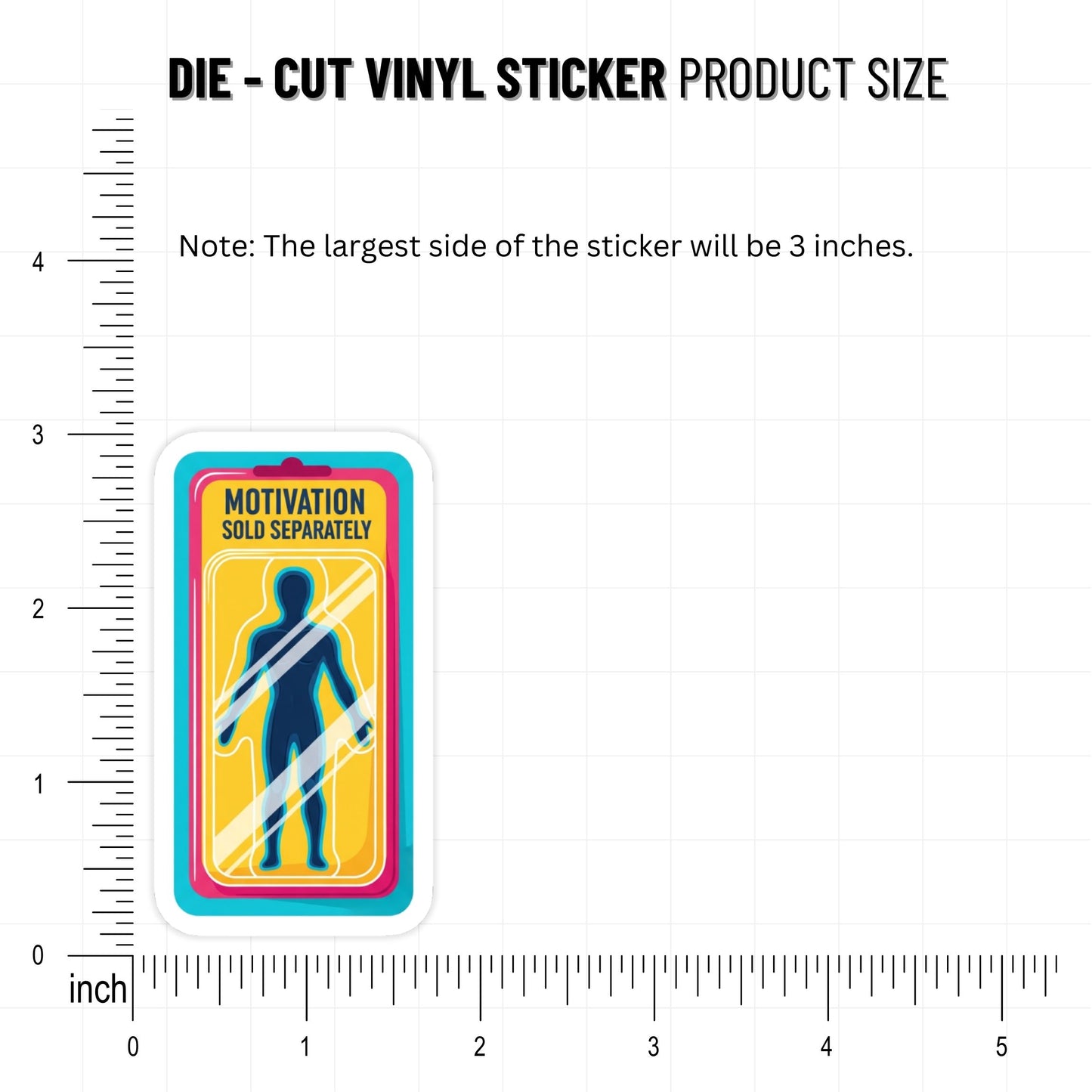 ADHD Motivation Sold Separately Funny Neurodivergent Vinyl Sticker