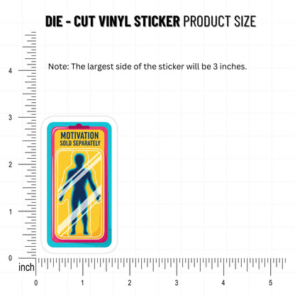 ADHD Motivation Sold Separately Funny Neurodivergent Vinyl Sticker