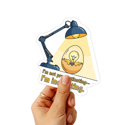ADHD Procrastination Sticker - Idea Incubator Neurodivergent Decal
