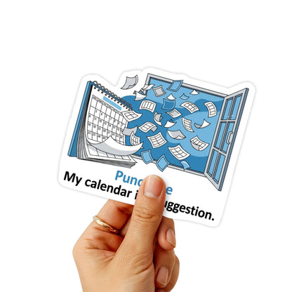 My Calendar Is A Suggestion ADHD Planner Sticker - Breezy Blue