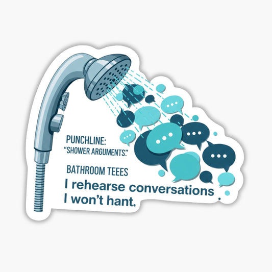 Neurodivergent Overthinking Sticker - Rehearsed Conversations Decal