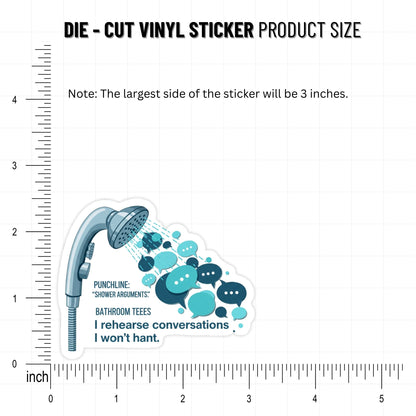 Neurodivergent Overthinking Sticker - Rehearsed Conversations Decal