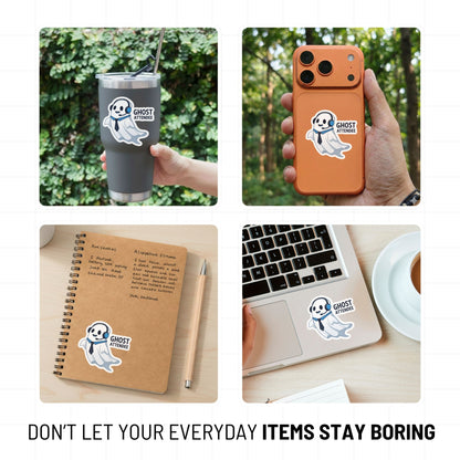 Funny Office Ghost Sticker - Ghost Attendee Corporate Humor