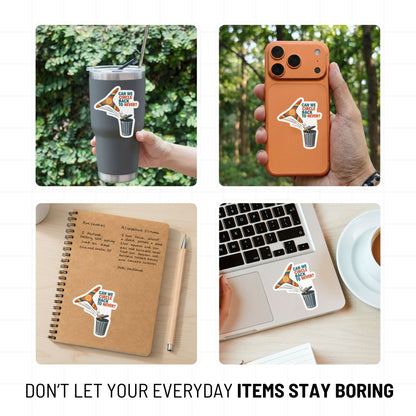 Funny Corporate Humor Sticker - Circle Back to Never Boomerang