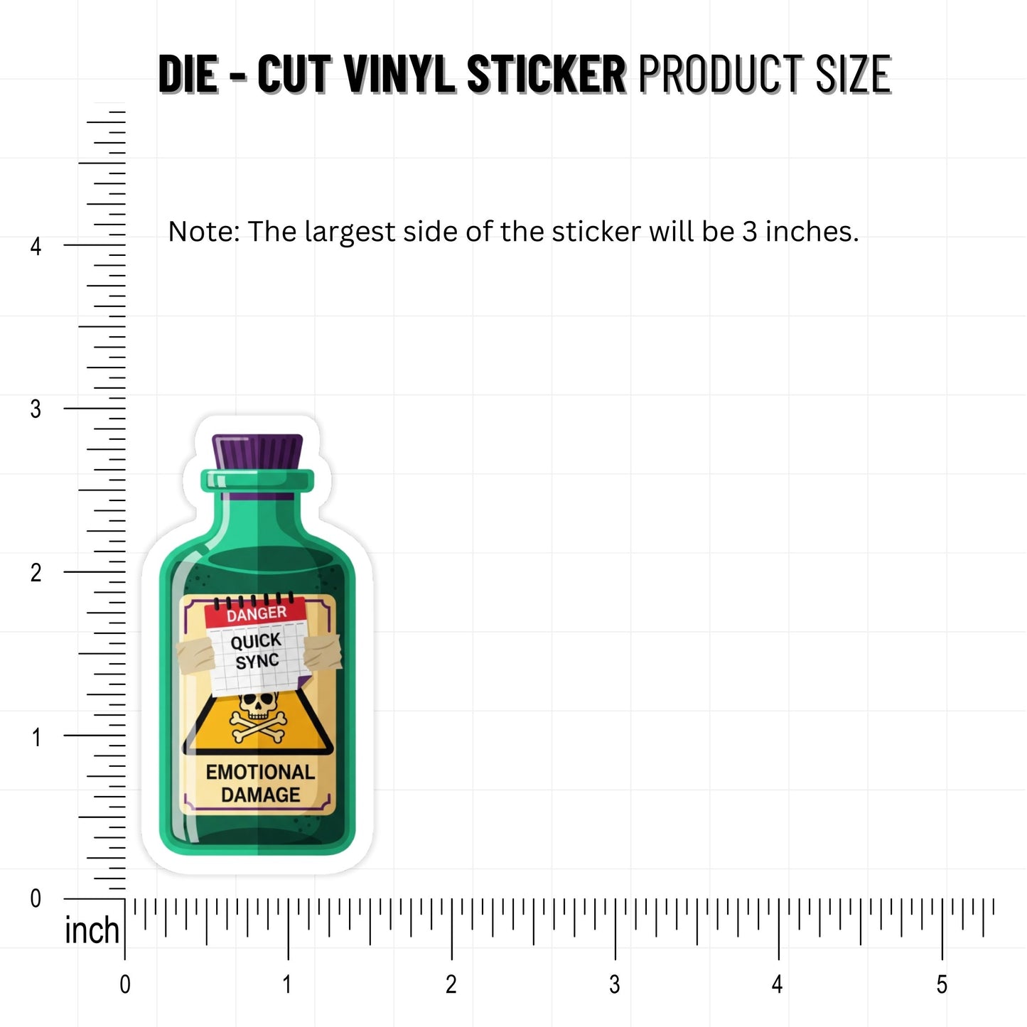 Quick Sync Emotional Damage Corporate Humorous Sticker - Vinyl Decal