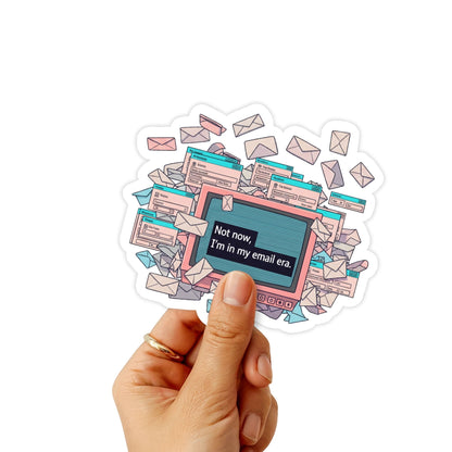 Email Era Sticker - Funny Corporate Humour WFH Laptop Decal