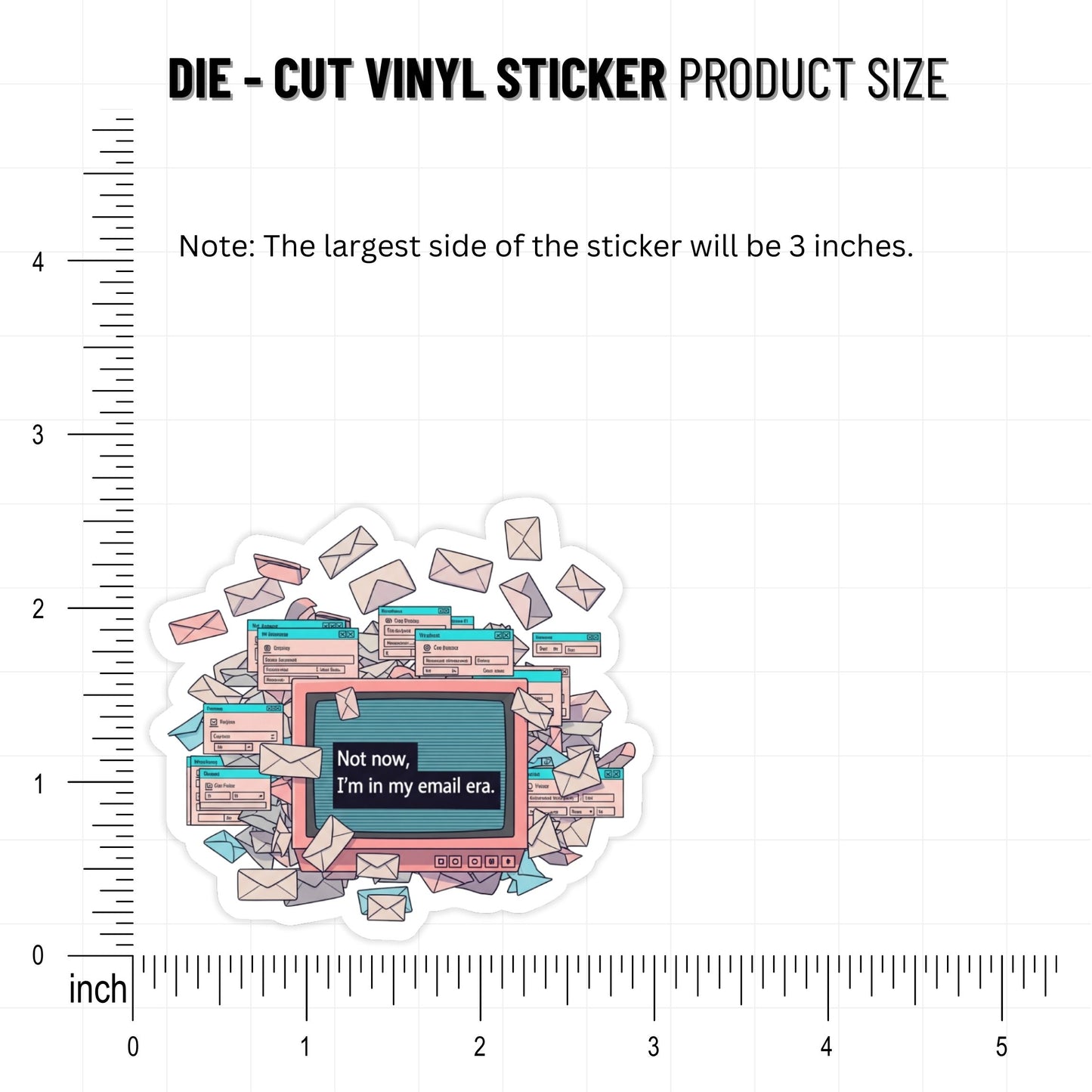 Email Era Sticker - Funny Corporate Humour WFH Laptop Decal