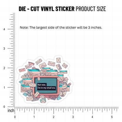 Email Era Sticker - Funny Corporate Humour WFH Laptop Decal