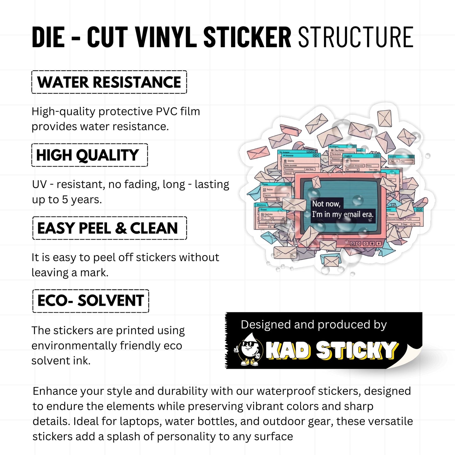 Email Era Sticker - Funny Corporate Humour WFH Laptop Decal