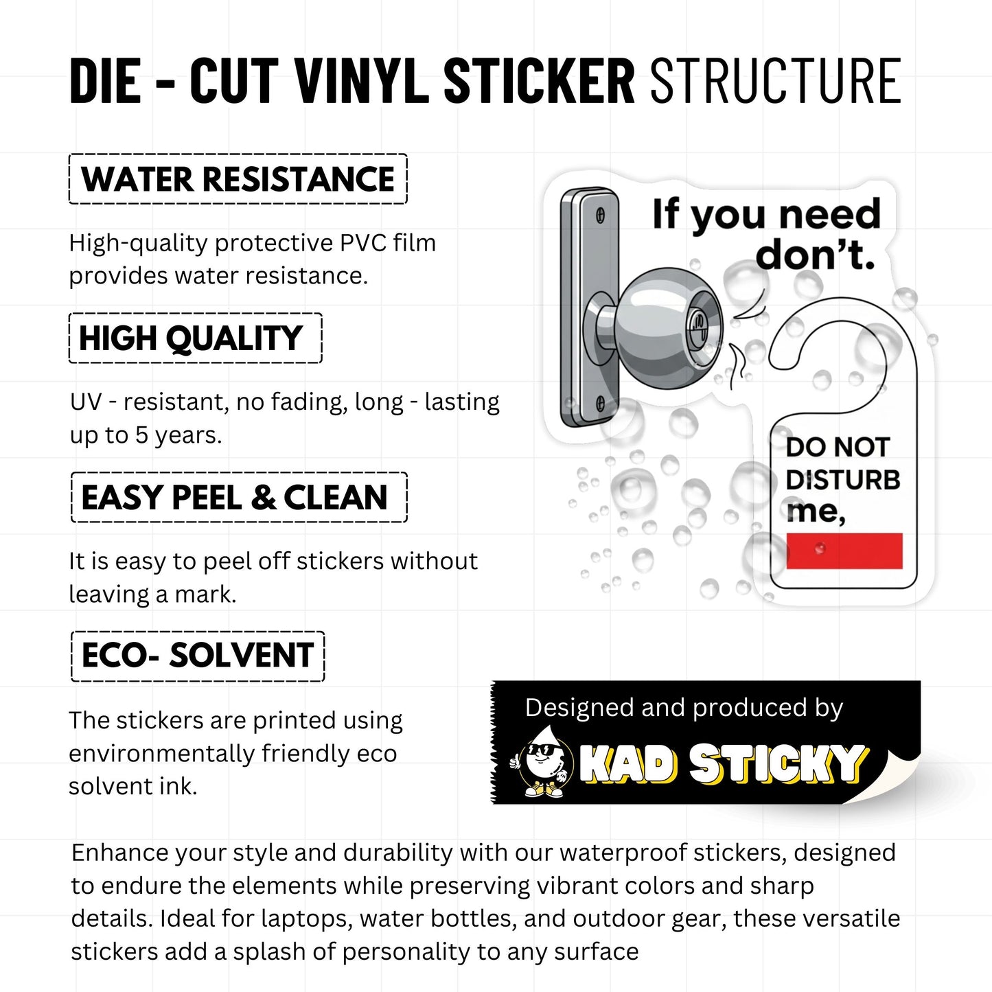 Funny Work Sticker - If You Need Me Don't Sarcastic Office Decal