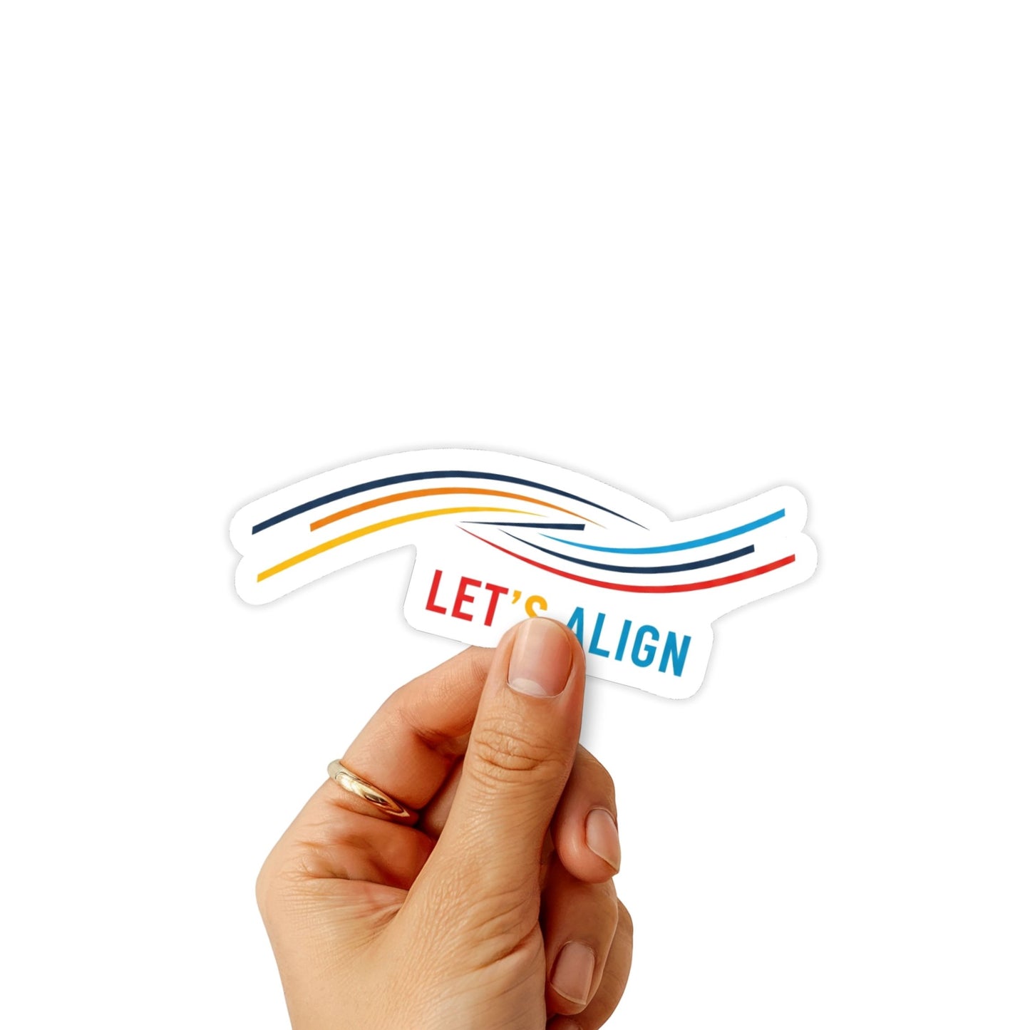 Funny Office Sticker - Let's Align Meeting Humor Vinyl Decal