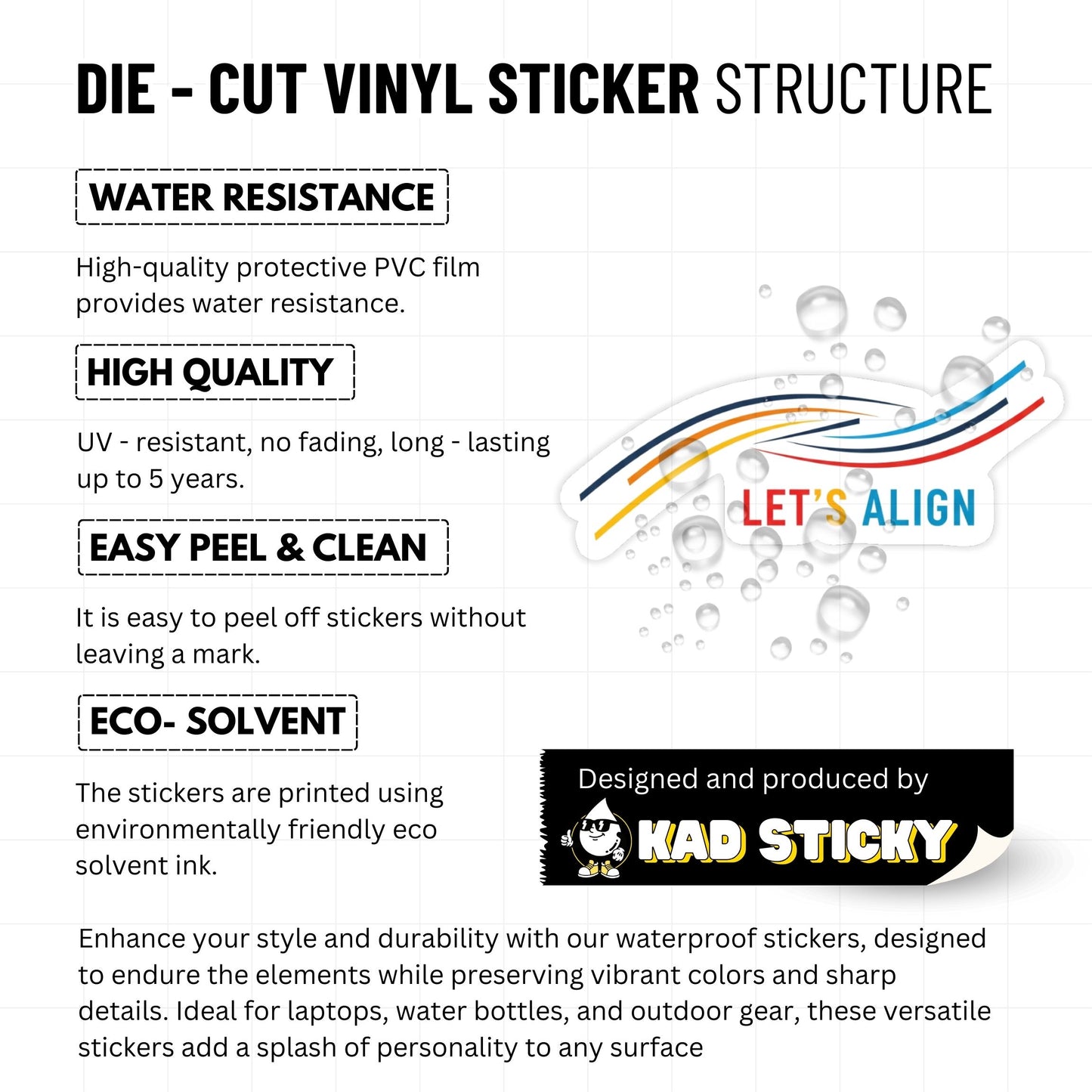 Funny Office Sticker - Let's Align Meeting Humor Vinyl Decal