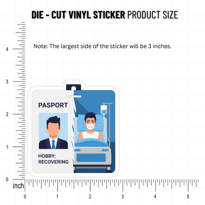 Funny Work Sticker - Meetings Job Hobby Recovering ID Badge