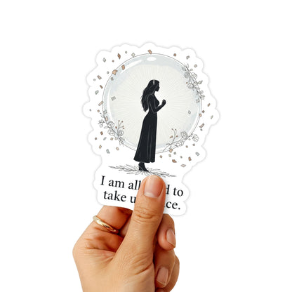 Take Up Space Sticker - Empowerment Silhouette Vinyl Decal