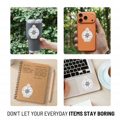 Trust Your Intuition Sticker - I Trust Myself Minimalist Compass