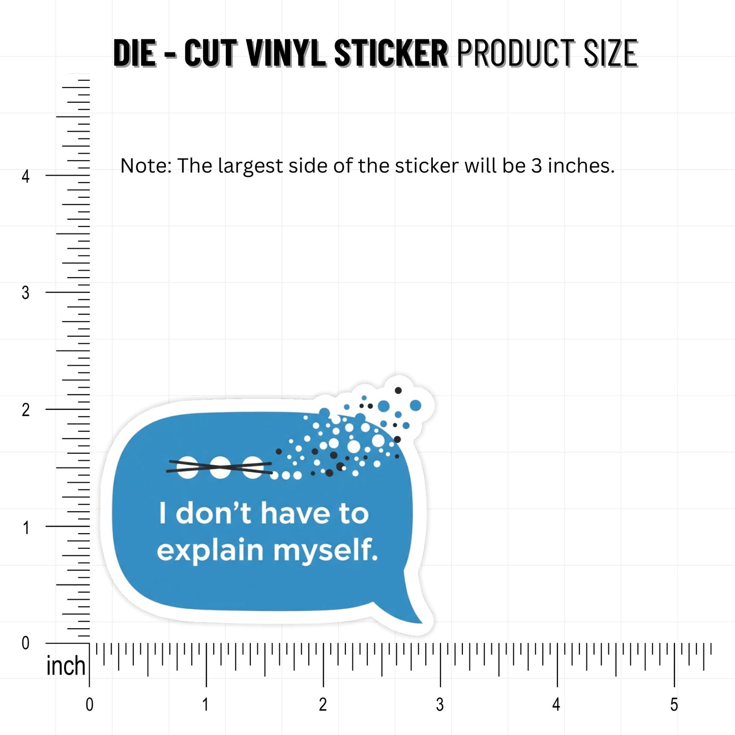 Boundaries Sticker - I Don't Have to Explain Myself Decal