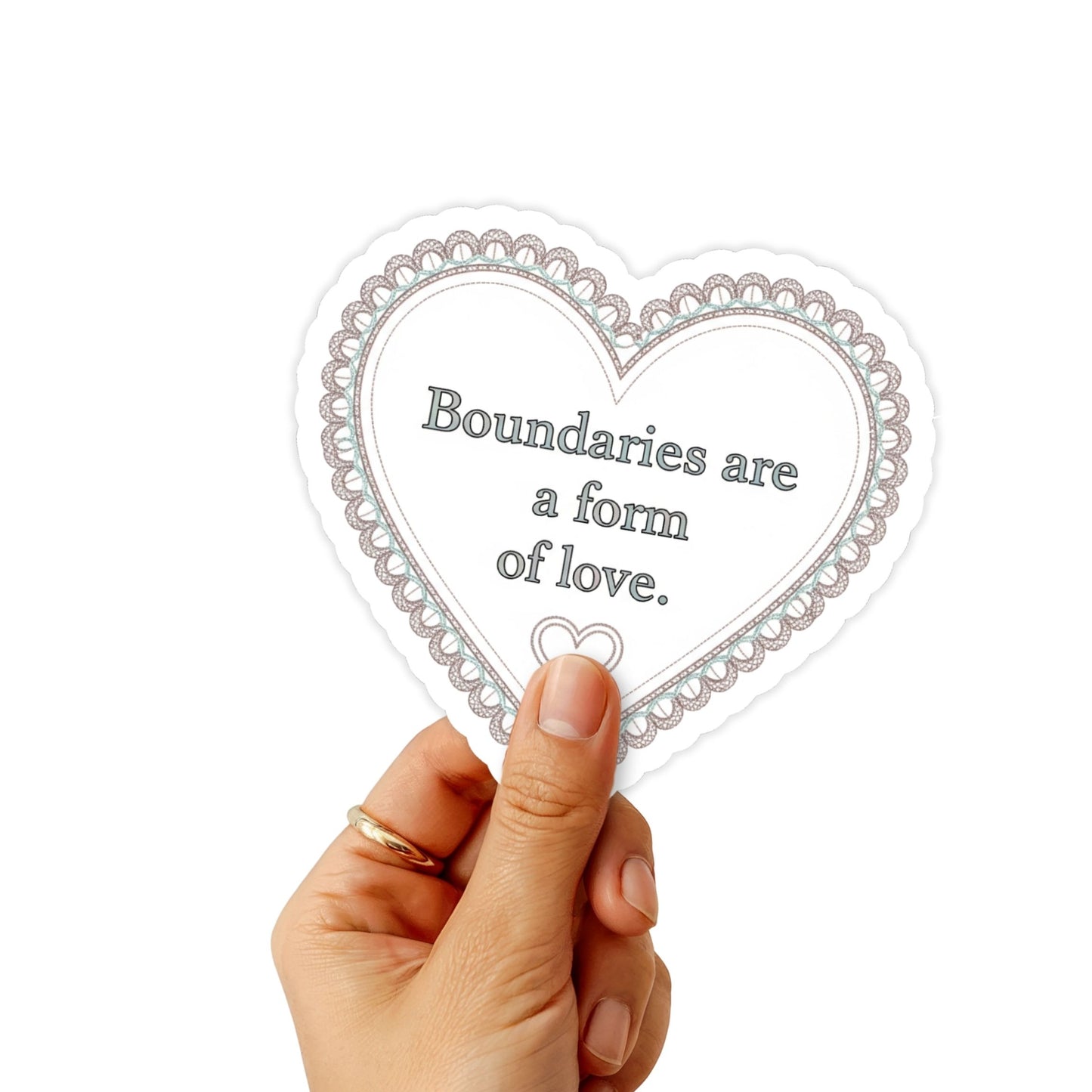Boundaries Sticker - Boundaries are a Form of Love Vinyl Decal