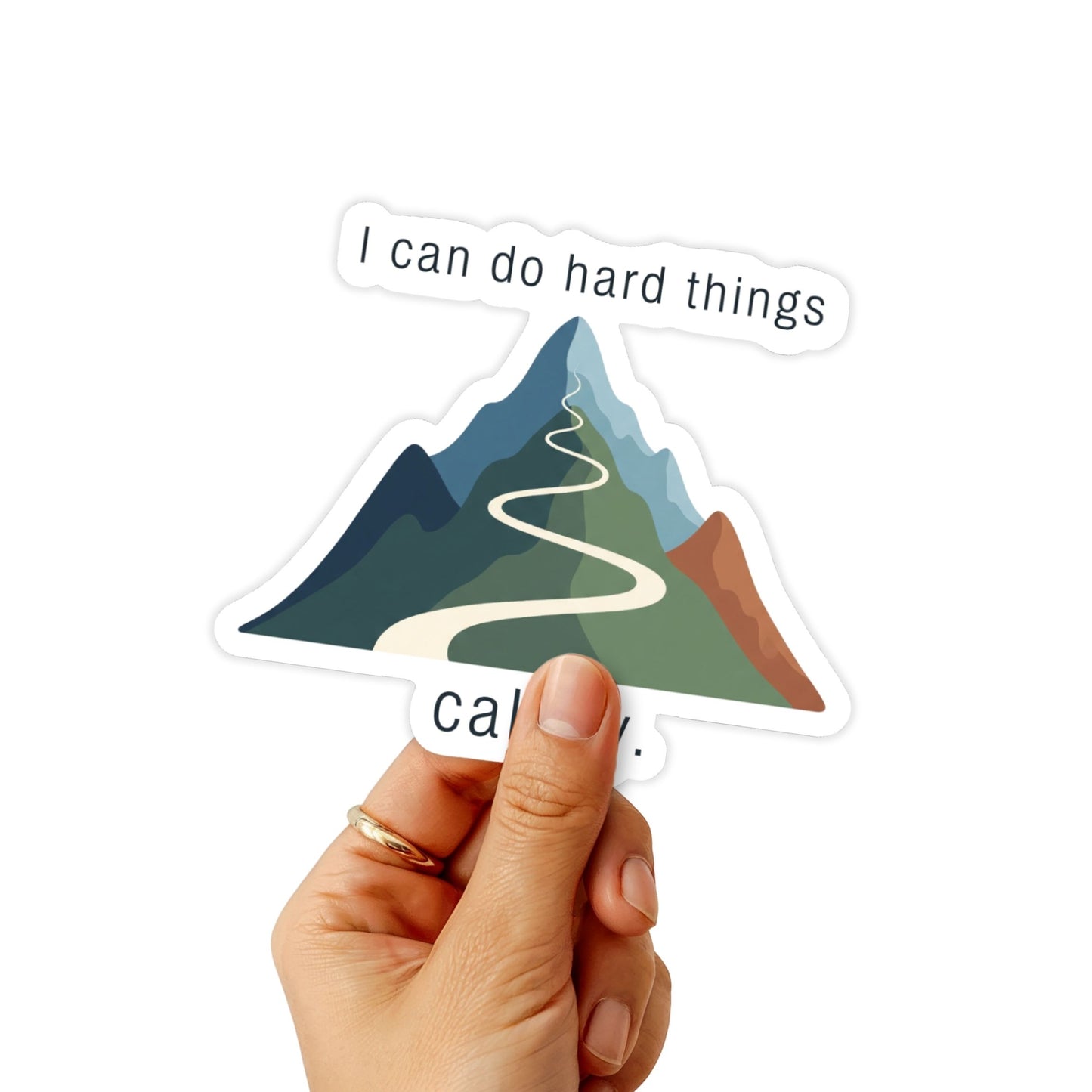 I Can Do Hard Things Empowerment Sticker - Calm Resilience Vinyl