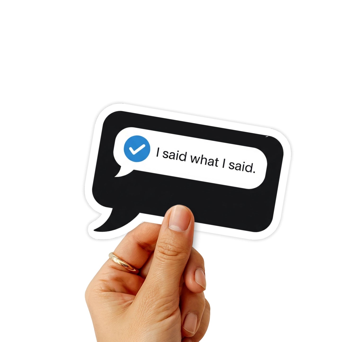 "I Said What I Said" Empowerment Sticker - Minimalist Boundary Decal