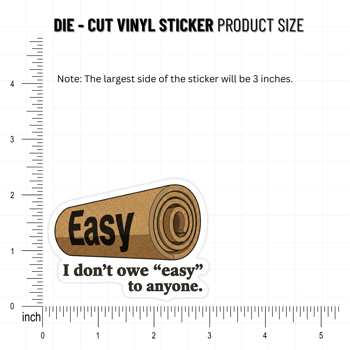 Empowerment Sticker - I Don't Owe Easy Boundaries Decal