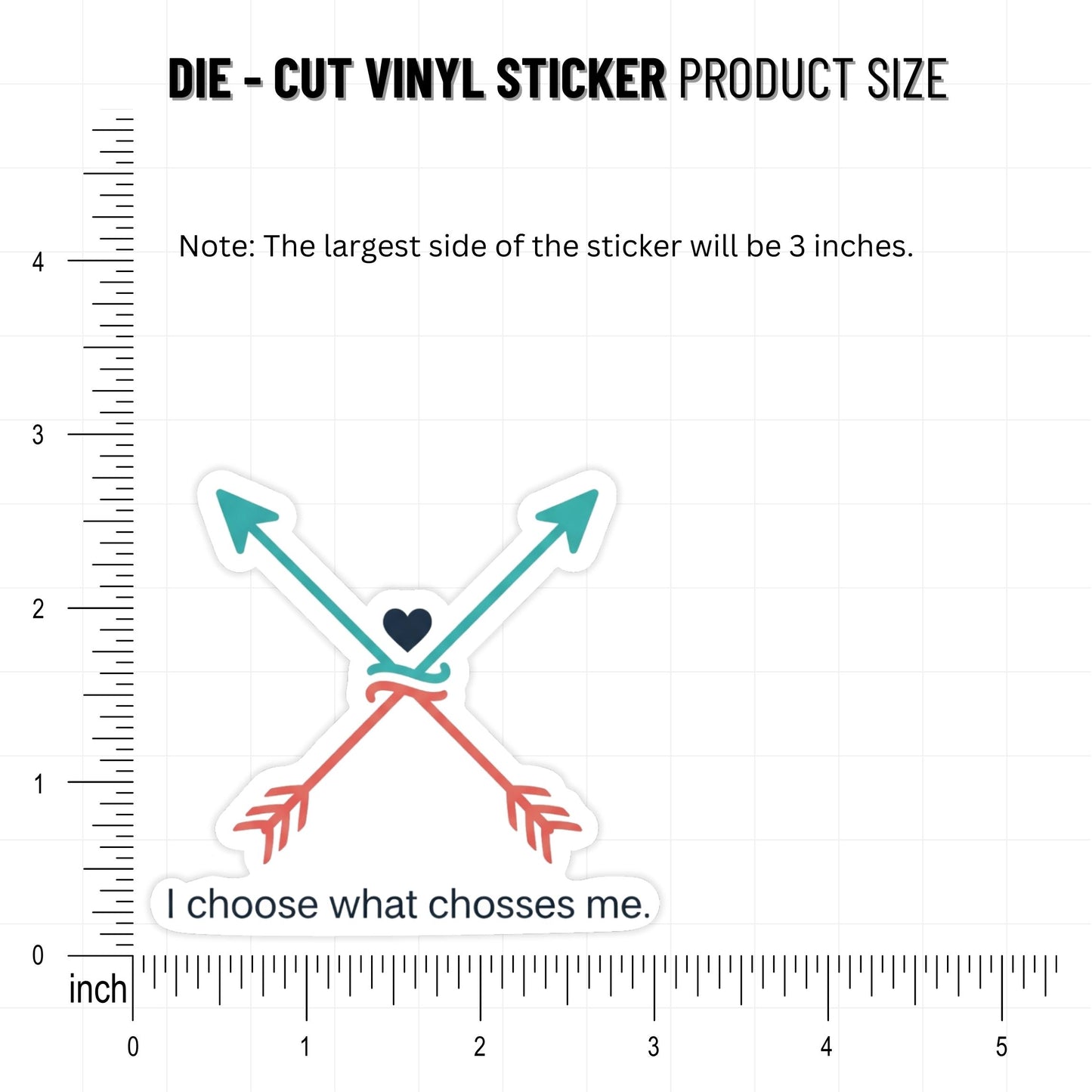 Intentional Living Sticker - I Choose What Chooses Me Vinyl Decal