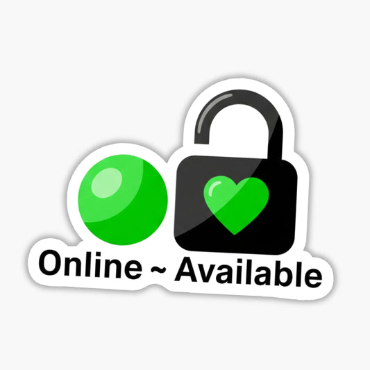 Funny Sarcastic Tech Sticker - Online Not Available Laptop Decal