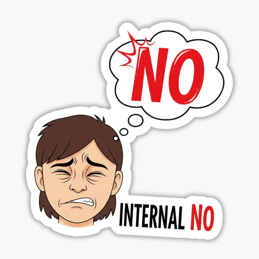 Sarcastic Vinyl Sticker - Internal No Witty Introvert Decal